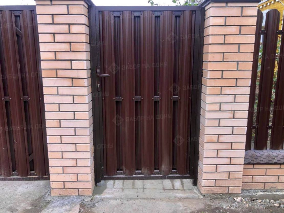 Калитка из евроштакетника  в Курганинске