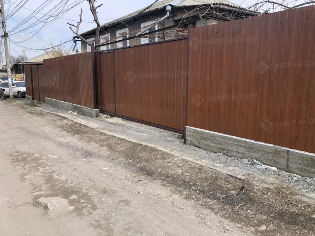 Откатные ворота с калиткой  в Курганинске